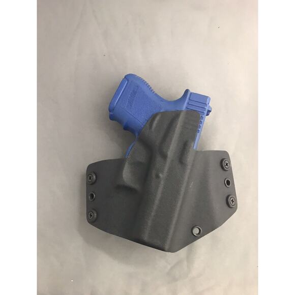 Queen City Holsters Glock 43 Side Holster‎ OWB Right Hand Black Belted - Picture 2 of 4